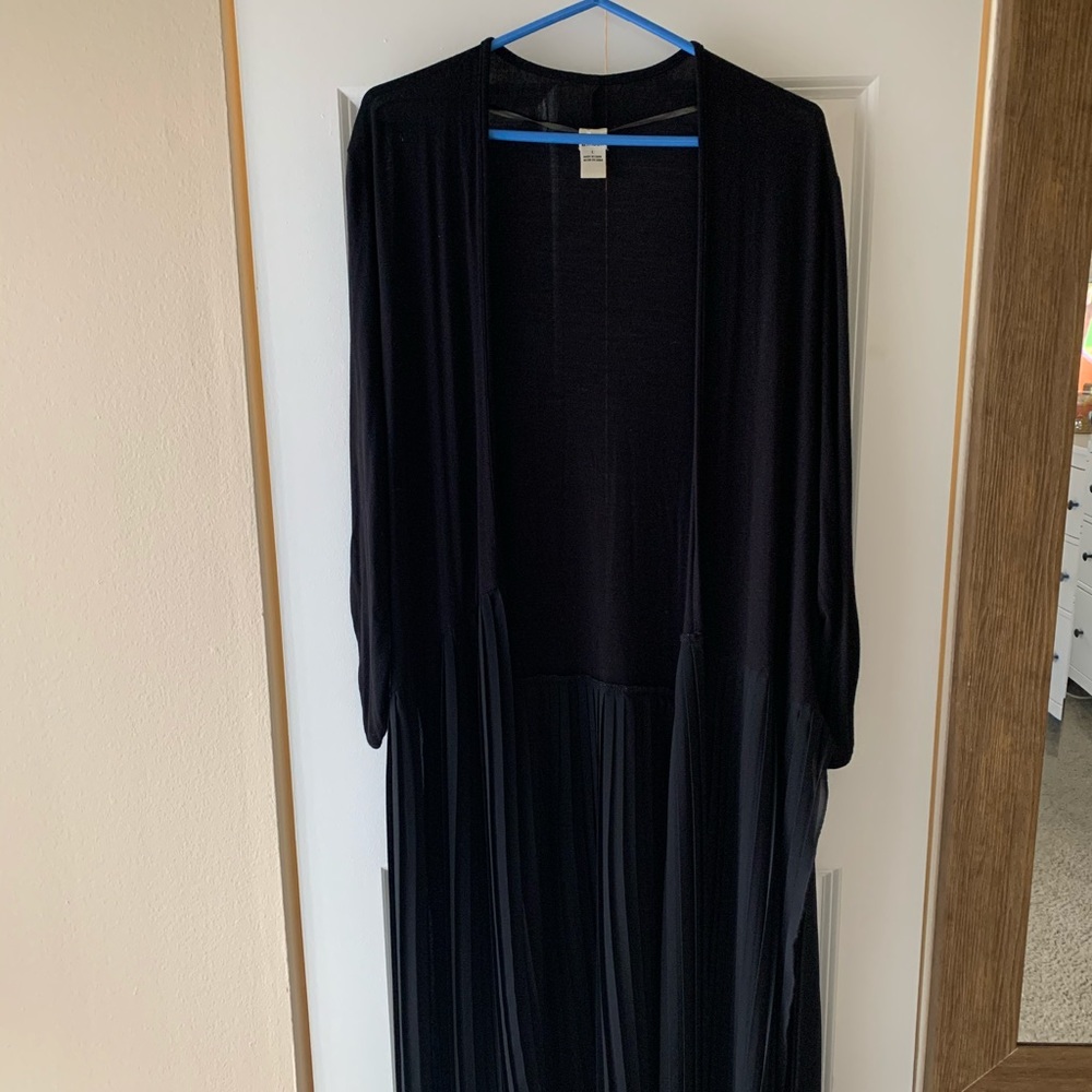 A.Moon pleated dressy duster